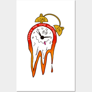 Melting Clock (Time Wasting) Posters and Art